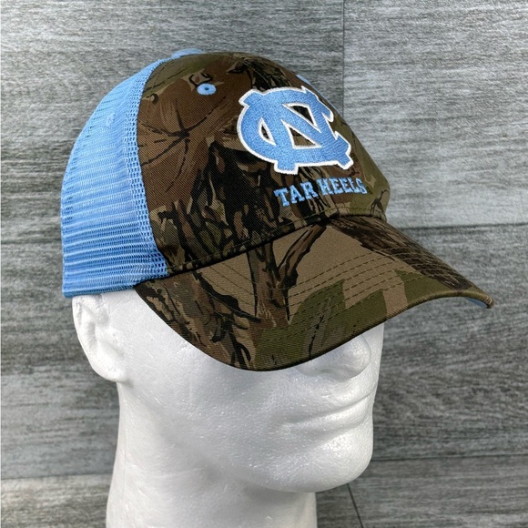 North Carolina Tar Heels Camo Blue Mesh Snapback Captivating Headgear Hat Cap - Picture 2 of 13